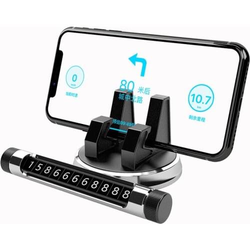 Multifunction Car Mobile Phone Holder 360 Degree Rotate Car Phone Mount GPS Stand for Samsung Xiaomi iPhone 8 7 Plus 6 Galaxy S8