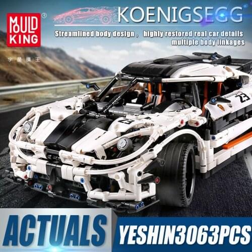 Mould King 13120 High-tech Nismos Nissans Speed Racing Sport Car GTR R35 MOC-20518 Buidling Blocks Brick Kids Christmas Gifts