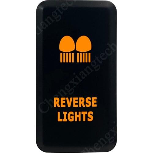 REVERSE LIGTHS Push Button Switch Orange LED For Toyota Landcruiser Hilux FJ Cruiser ON OFF Switch With Wire 12 Volt 3Amp