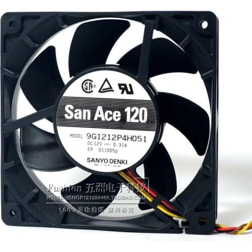 Original 12cm 12025 12V 0.31A 9G1212P4H051 4-pin PWM fan chassis silent fan