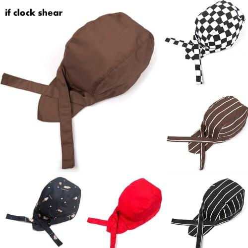 Unisex Wholesale Top Chef Pirate Hat Waiter Hats Hotel Restaurant Canteen Bakery Kitchen Work Wear Master Cook Forward Cap 2019