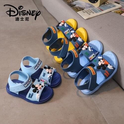 Summer Kid Shoes Cartoon Spiderman Boys Sandals Casual Anti-slip Rubber Children Mickey Sandals Baby Toddler Beach Shoes