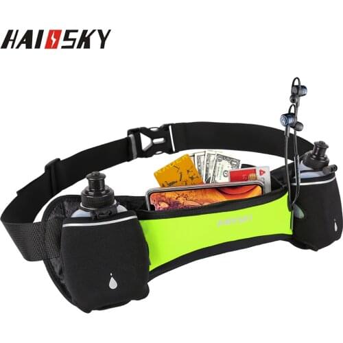 Haissky 190 Running Belt Waist Gym Bag Sport Naturehike Women Mens Belt For Mobile Phone Fanny Pack Fitness Bags With Bottle