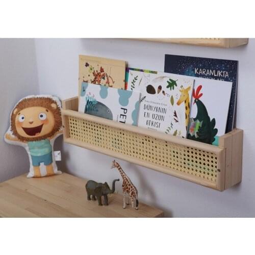 Solid Wood Bookcase Baby and Children 'S Room Wall rack solid wood Wooden Shelves Wood Frame, racks room decoration wall decor