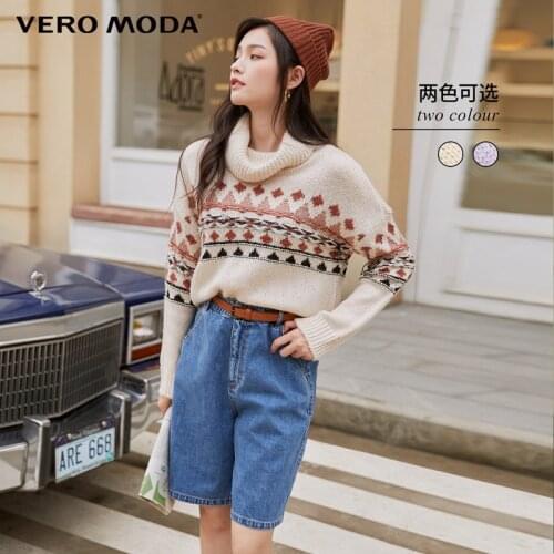 Vero Moda Women Vintage Crochet Turtleneck Sweater