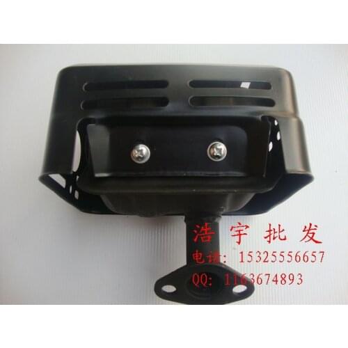 168F 170F GX160 petrol engine accessories silencer exhaust pipe muffler water pump (black)