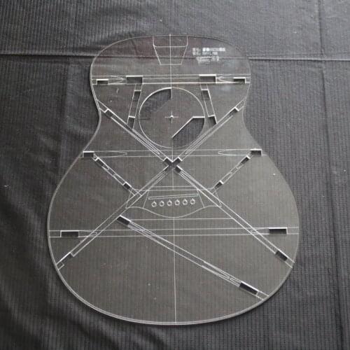 36inch GS MINI Guitar Transparent Acrylic Template Guitar Making Molds Appearance Sound Hole Sound Beam Location