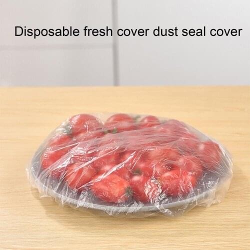 70% Dropshipping!!100Pcs Fresh-keeping bag disposable dust-proof bowl lid food vacuum sealed bag