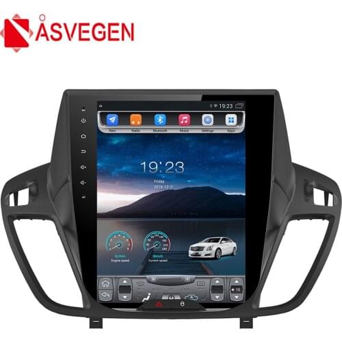 Asvegen Tesla Style 10.4 inch Android 6.0 Quad Core Car Multimedia DVD Player Radio For Ford Kuga 2013-2017 Auto GPS Navigation