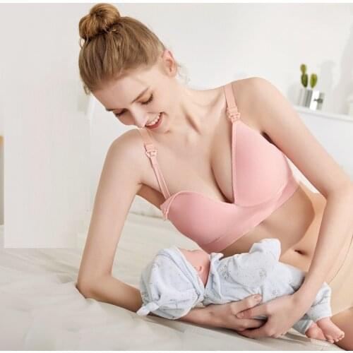 Nursing Maternity Bra Breastfeeding Underwear Womens Solid Seamless Breathable Feeding Pajamas Sexy Bra Pregant Clothes
