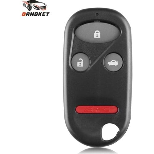 Dandkey For Honda Accord CRV S2000 Civic Odyssey Key Fob 4 Buttons Case Auto Car Remote Key Shell Cover