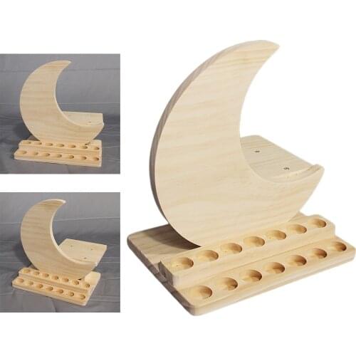 14 Slots Wood Essential Oils Display Stand Storage Rack Holder Organizer