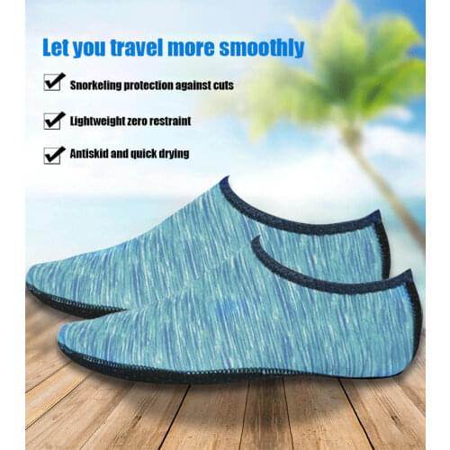 NEW 1 Pair Breathable High Elastic SBR+Nylon Barefoot Aqua Skin Shoes Water Socks for Surfing Beach Swim Yoga Exercise