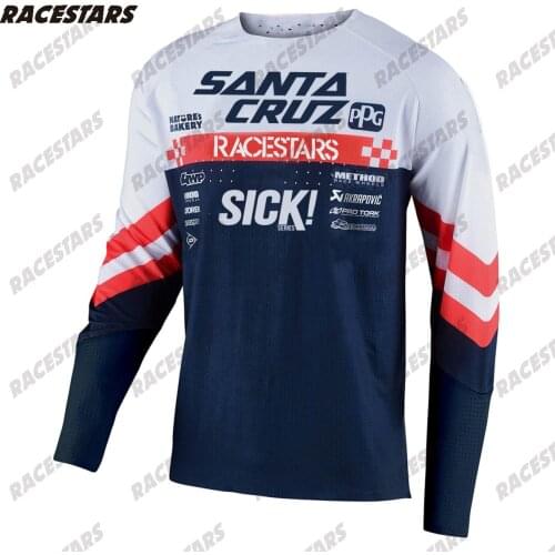 SANTA CRUZ Motocross Jersey Maillot Ciclismo Hombre Enduro MTB MX DH Downhill Mountain Jersey Off Road Cycling Clothing Spexcel