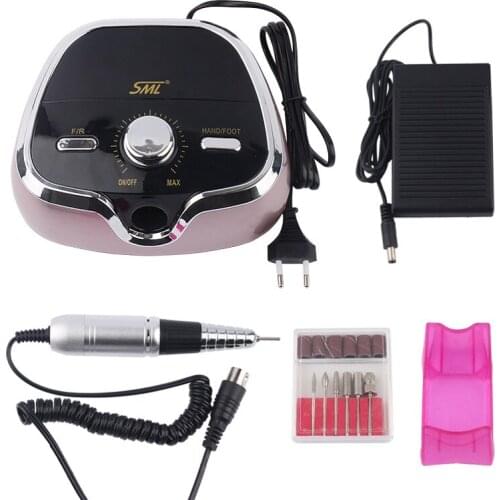 35000RPM SML M3 Electric Nail Drill Machine Electric Manicure Machine Drills Pedicure Kit Ceramic Nail Polish Bit Nail Tools