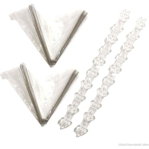 Free Shipping 2 Sets Stainless Steel Bird Repellent Spikes Anti Pigeon Nail Deterrent Tool Repellent Fence Garden ly8 wholesales