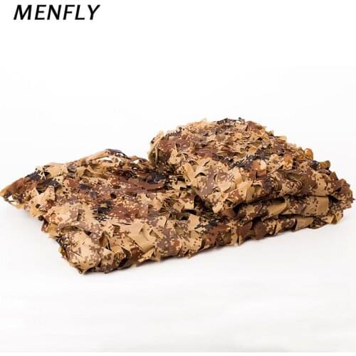 MENFLY 1.5M with Gridlines Desert Digital Outdoor Truck Shade Net Tent Decoration CS Shooting Game Camouflage Dress SunShelter