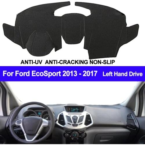 TAIJS Car Dashboard Cover Dash Mat Dash Board Pad Carpet Automobile Dashmat Anti-UV For Ford EcoSport 2013 2014 2015 2016 2017