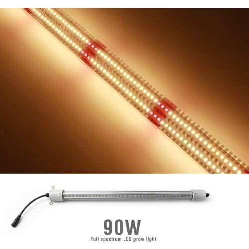 90W/180W LED Grow Lights Bar Full Spectrum Growing LED Lamp Waterproof Lighting For Indoor Plants Flower Seed Grow Tent