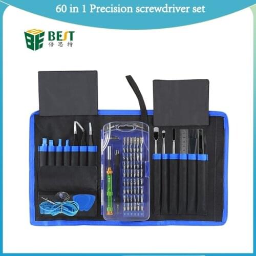 BEST 119B 60 in 1 Precision screwdriver set Multi-purpose electrical tool kit for mobile phone laptop computer disassembly