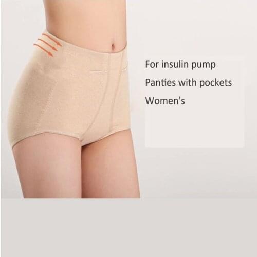 Medtronic Danafonia Insulin Pump Womens Underpants with Pockets