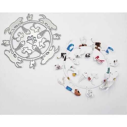 Metal Cat bones paper die cutting dies for Scrapbooking/DIY Easter wedding Halloween Easter card