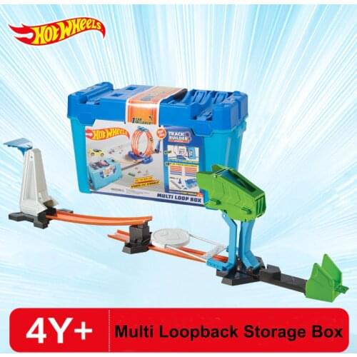 New Original Hot Wheels Variety Matching Track Multi Loopback Storage Box Hotwheel Car Toy Boy Birthday Gift FLK90