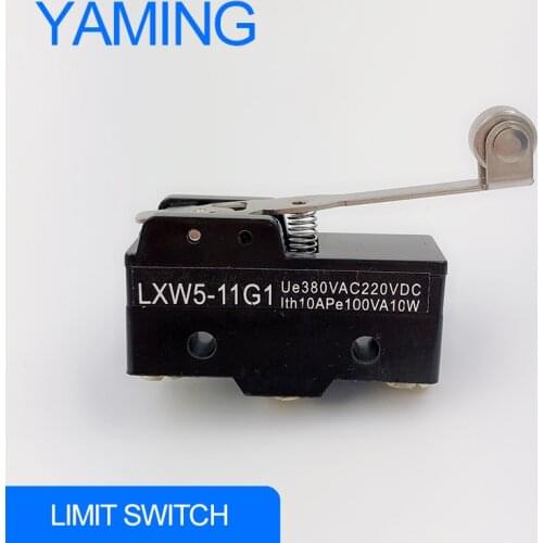 1PC LXW5-11G1 SPDT Momentary Roller Hinge Arm Button Travel Limit Micro switch with screw Lever type AC380V DC220V
