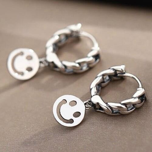 New Fashion Twist Smile Face Drop Earrings For Women Trendy Elegant Birthday Party Jewelry Valentines Day Gifts