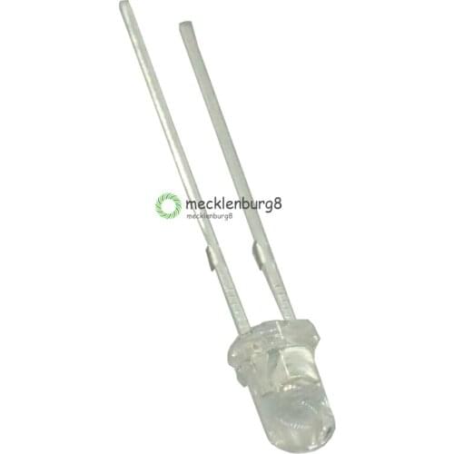 100 pcs LED 3mm green color green light super bright