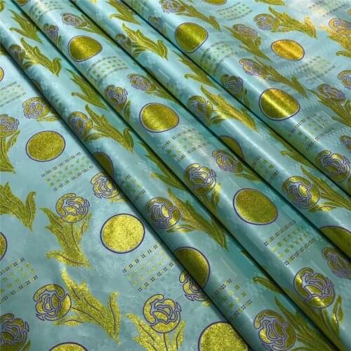 Tissu bazin brode bazin riche fabric african lace material high quality embroidery lace fabric for dress 5yard