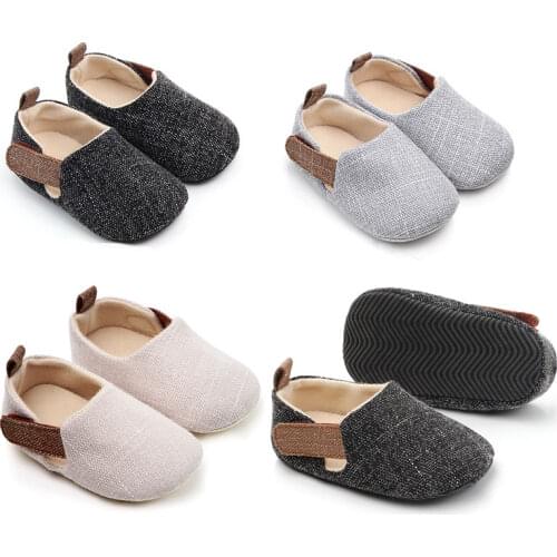 Baby Boy Shoes Infant Soft First Walkers Toddler Kids Nonslip Indoor Outdoor Shoes Spring Autumn Cotton Fabric Prewalkers