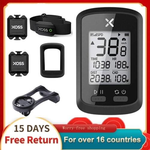 XOSS G+ Smart Bicycle Computer Odometer Ant+ GPS Bike Stopwatch Bluetooth Wireless Cycling Speedometer Tracker w/Cadence Sensor