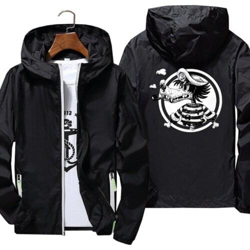 Nostalgic Cartoon Nu Pogodi Wolf Windbreaker Pilot Thin Reflective Sunscreen Coat Mens Bomber Flight Jackets Male Oversized 7xl