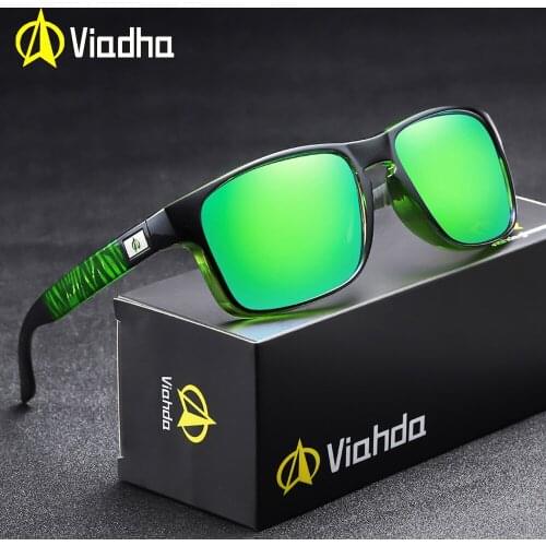 VIAHDA Brand Design Polarized Sunglasses For Men Driving Fashion UV400 Cool Travel Sun Glasses Women