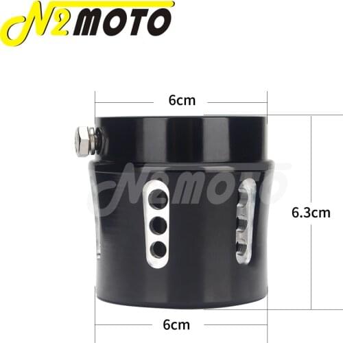 2.5" Old School Straight Cut Exhaust Pipe Black Exhaust Tail Muffler Tip Pipe For Harley Chopper Bobber Cafe Racer Honda Yamaha