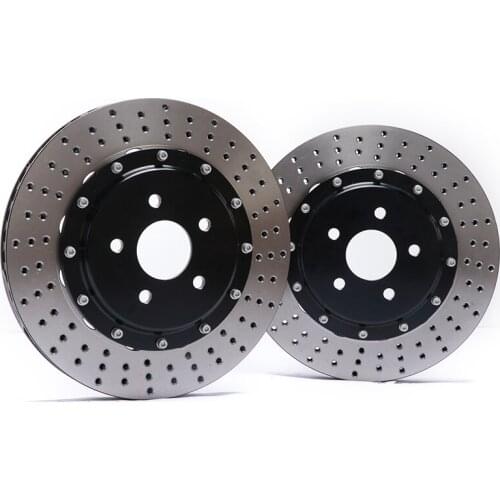 High performance customized racing brake disc 362*32mm with centerbell & bracket match to F50 caliper for TT 18 inch wheel