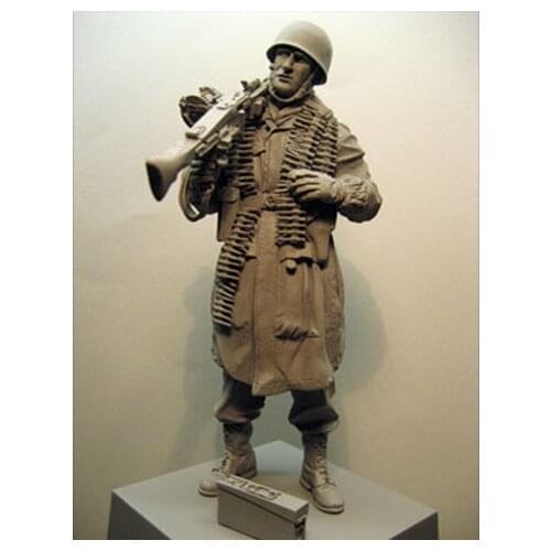 1 / 16 resin character soldier Model Kit World War II soldier hands on white model military