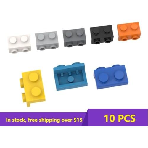 10PCS Bricks 99781 1x2-1x2 bracket DIY Assembles Building Blocks Bricks Bulk Model Educational City Classic Brand Kids DIY Toys