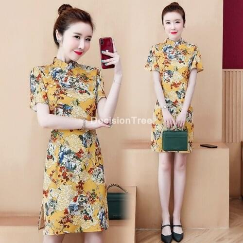 2021 chinese dress ancient chinese traditional dress cheongsam vintage women qipao evening split party gowns sexy vestidos