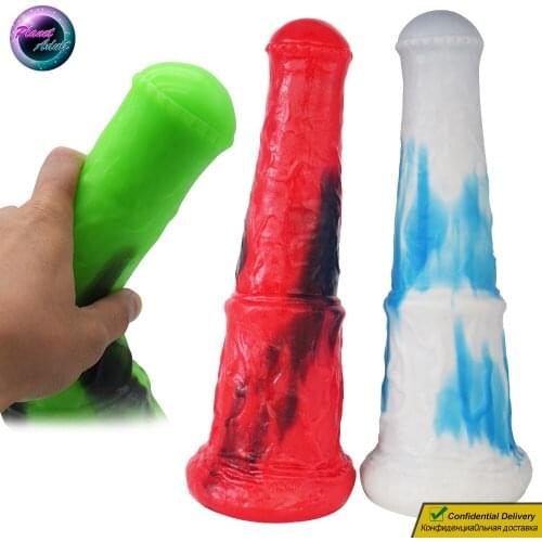 28cm Large Silicone Horse Dildo Penis Soft Masturbator Sex Toys for Women Lesbian Vagina Pussy Gay Men Prostate Anal Butt Plug