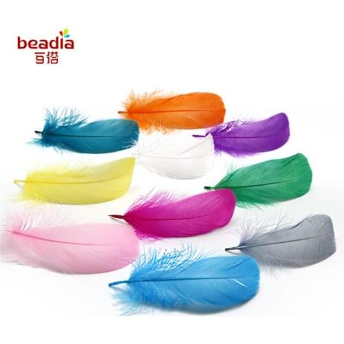 50pcs 8-13cm Goose Floating In The Hair For DIY Jewelry Craft Making Wedding Party Decor Accessories Wedding Decoration Supplies
