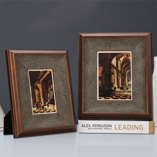 6/7 Inch European High Grade Solid Wood Photo Frame Living Room Ornaments