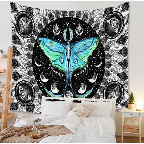 Bohemian Butterfly Tapestry HippieTapestry Psychedelic Tapestry Wall Hanging Tapestry Blanket Artist Home Decoration Accessories
