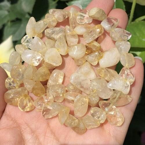 8-15mm Natural Irregular Citrines Stone Freeform Chip Loose Spacer Beads Yellow Crystal For Jewelry Making DIY Bracelet Earring