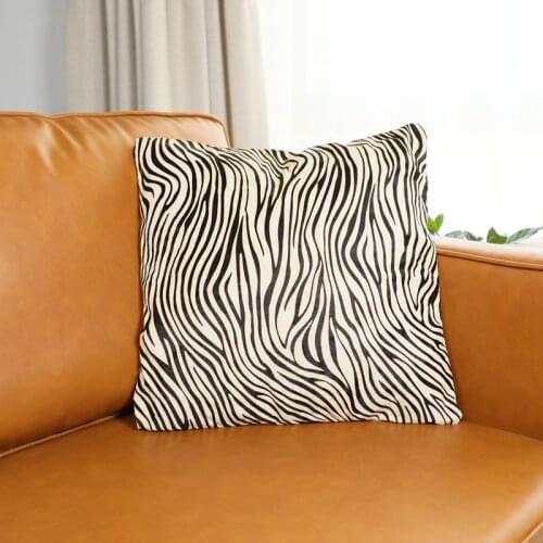 Cowhide Leather sofa cushion pillow Nordic home accessories office chair back cushion waist modern home decor adults gifts