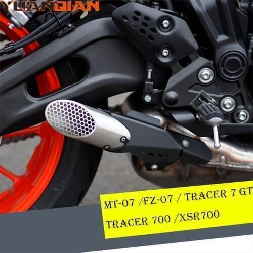 For YAMAHA MT-07 MT07 FZ MT 07 FZ-07 XSR 700 XSR700 TRACER 700 TRACER 7 GT Motorcycle Exhaust Pipe Muffler Pipe Cover Modified