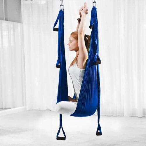 Home Yoga Hammock Anti Gravity Yoga Strap Hamacas 6 Handle Pilate Nylon Indoor Aerial Yoga Swings Fitness Hammock
