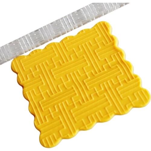 Baking Tools Labyrinth Textured Rolling Pin Fondant Cake Decorating Acrylic Folling pin Pastry Mold Gift
