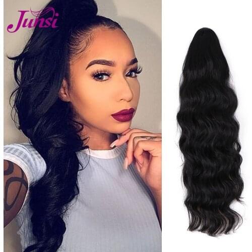 Накладные искусственные волосы JUNSI China At AliExpress